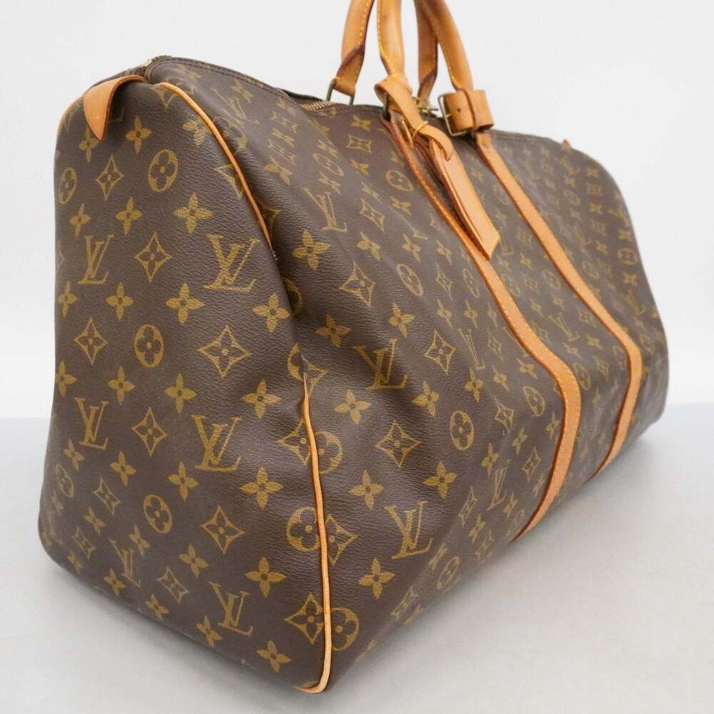 LOUIS VUITTON Brown Monogram Keepall 55 Boston Bag - Picture 2 of 13